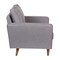 Flash Furniture Slate Gray Faux Linen Upholstered Tufted Chair IS-PC100-GY-GG - alternate 4